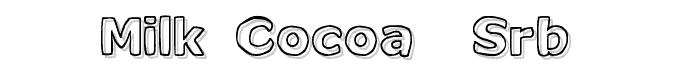 Milk Cocoa (sRB) font
